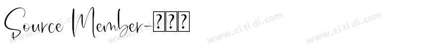 Source Member字体转换